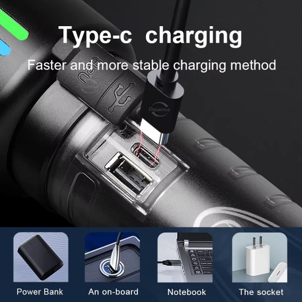 Aluminum Alloy Flashlight Long-Range 1,000 Lumen - Image 4