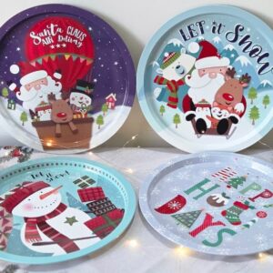 Christmas Serving Tray Round