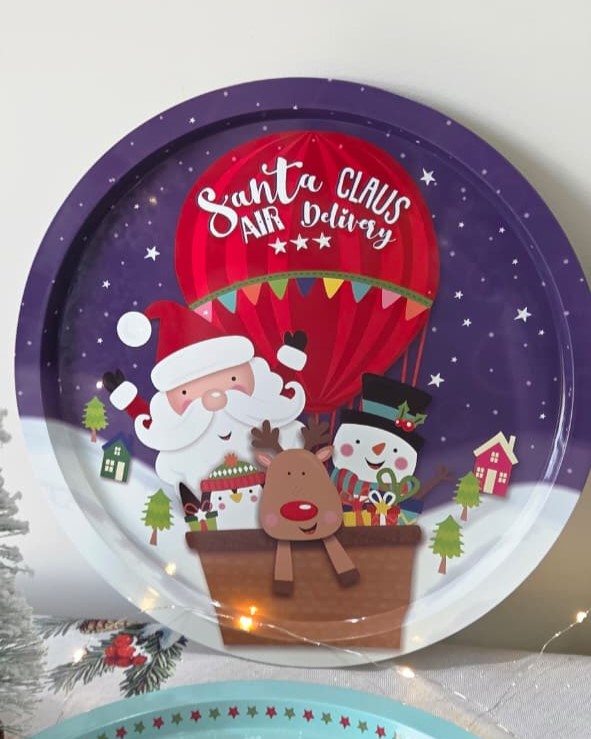 Christmas Serving Tray Round - Image 5
