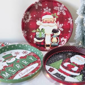Christmas Serving Tray Round