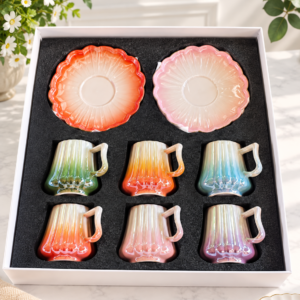 Iridescent Ceramic Colorful Coffee Cup