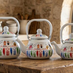 Lebanese Tea Pot Set of 3