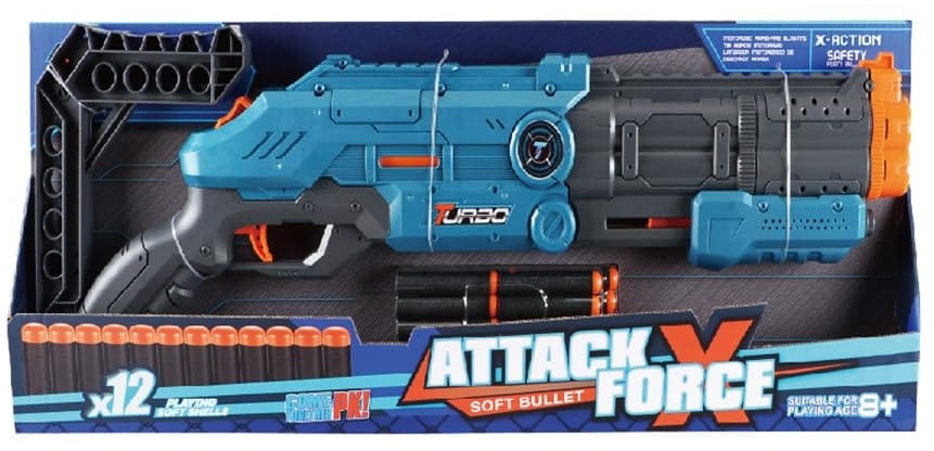 Manual Foam Dart Blaster - Turbo Attack Force