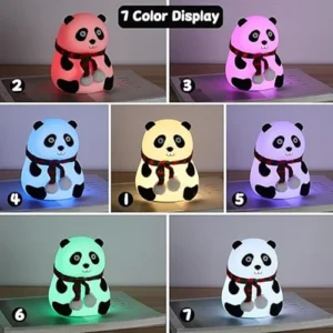 Silicone Squishy Panda with Scarf Lamp