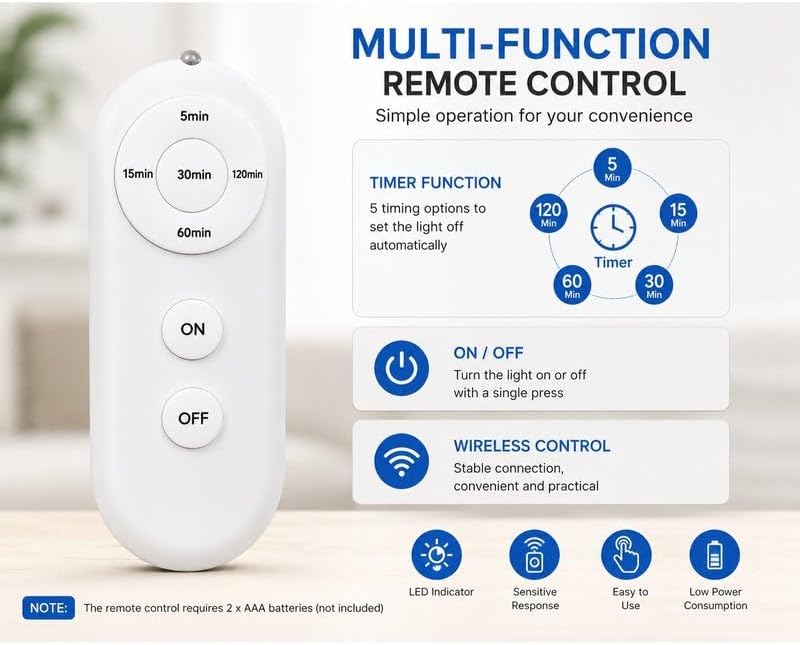 E27 Wireless Light Socket with Remote Control - Image 3
