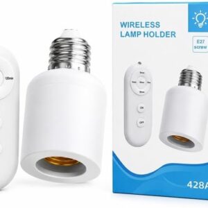 E27 Wireless Light Socket with Remote Control