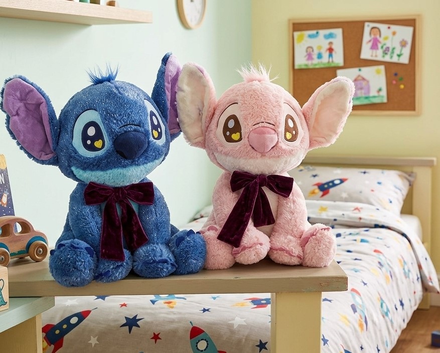 Stitch and Angel Plush with Blanket